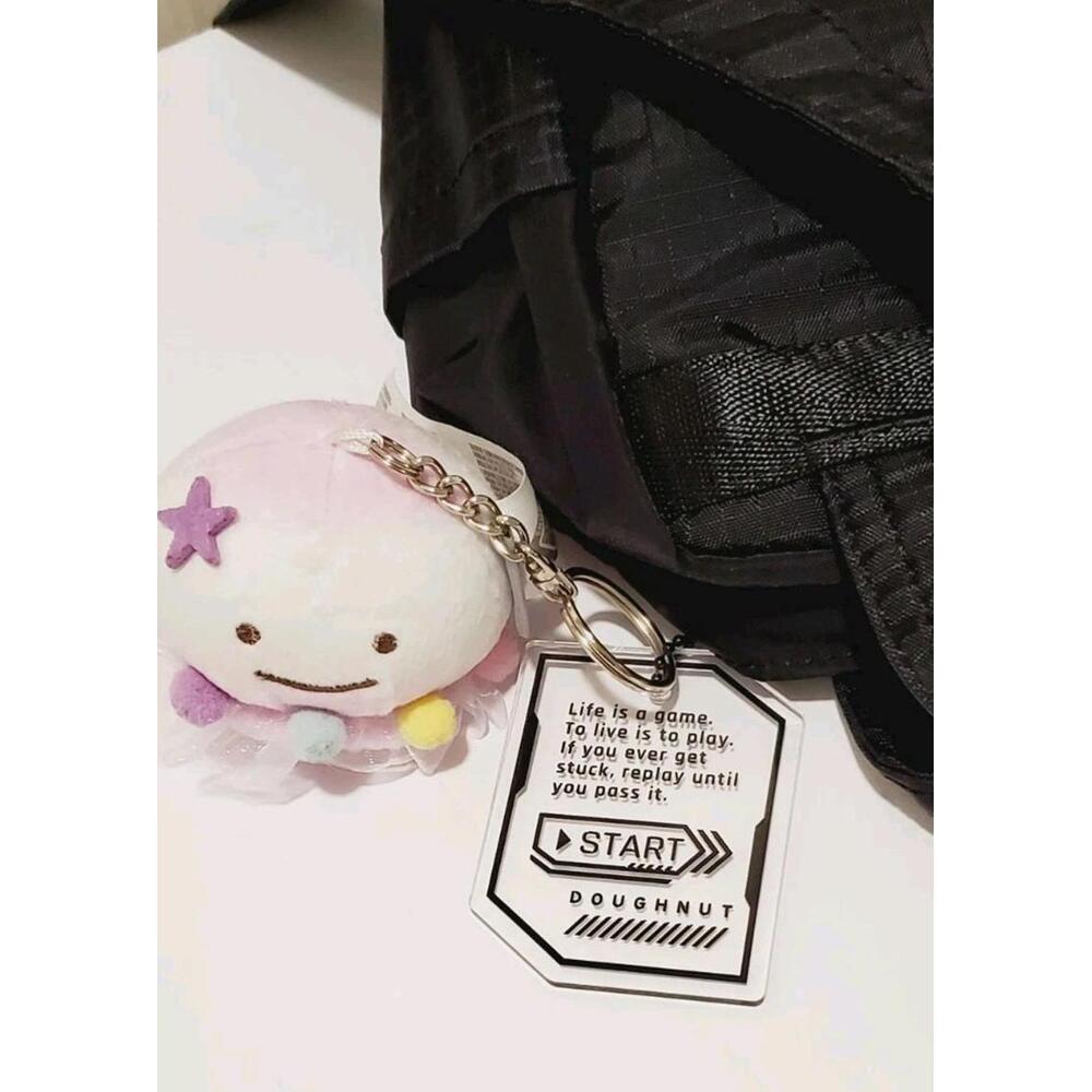 DOUGHNUT Macaroon Mini Series Gamescape Backpack Black Vegan - Picture 9 of 9